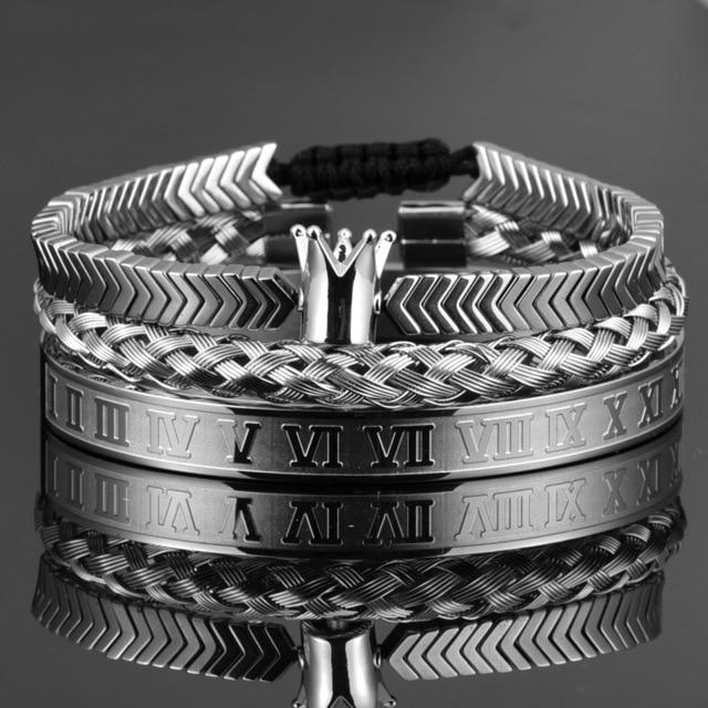 Luxury Roman Numeral Bracelet Set - Luca Mancini